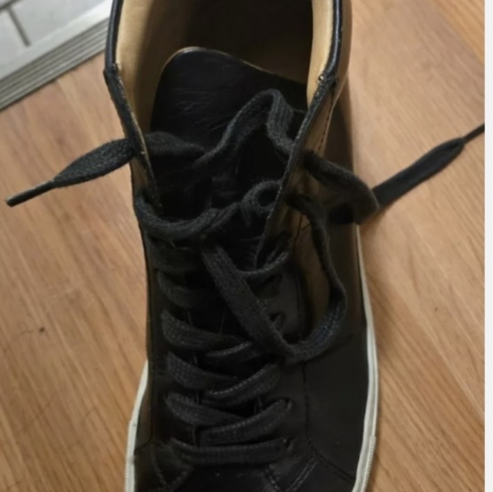 GREATS- Black Leather Sneakers size 9